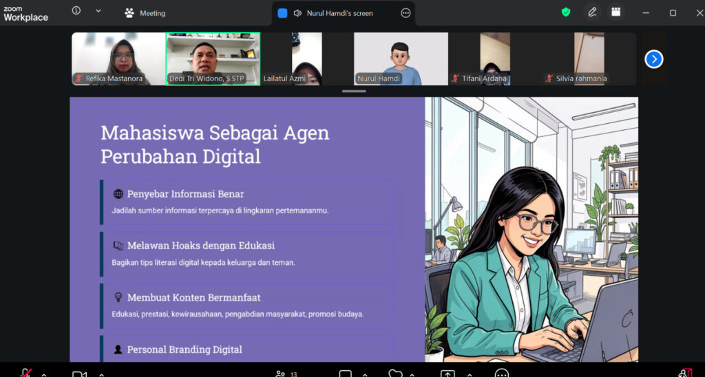 Mahasiswa Jurnalistik Islam UIN Batusangkar Ikuti Orientasi Magang, Hadirkan Kadis Kominfo Tanah Datar sebagai Narasumber